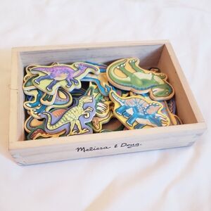 Melissa & Doug Wooden Dinosaur Magnets